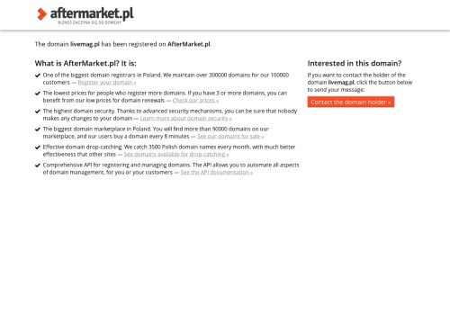 AfterMarket.pl :: domena livemag.pl