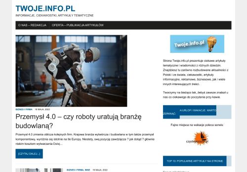 Twoje.Info.pl - Informacje, ciekawostki, artyku?y tematyczne
