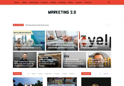 Marketing 2.0 - afaceri, stiri, marketing, divertisment,cultura, sanatate