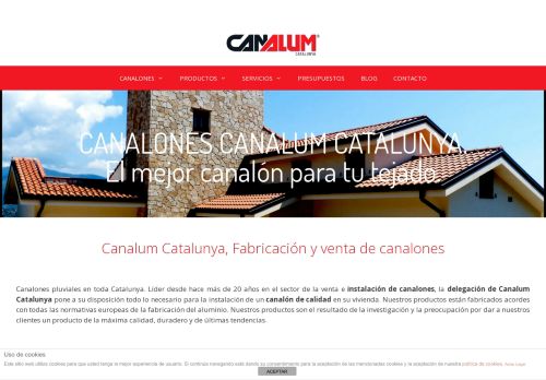 Canalones - Venta, Fabricación y Distribución - CANALUM CATALUNYA
