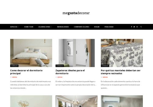 Me gusta Decorar - Blog de decoración · Ideas para decorar · Interiorismo