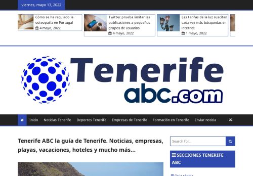 Tenerife ABC la guía de Tenerife. Noticias, empresas, playas, vacaciones, hoteles y mucho más... - Tenerife ABC Guía de Tenerife online, información de Tenerife, hoteles, cursos, spa´s, coches...