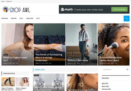 Shop Awl | Shopping Blog