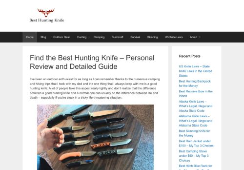 Best Hunting Knife Reviews 2018 Guide