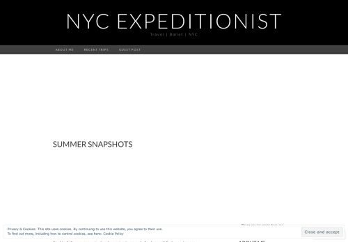 NYC Expeditionist | Travel | Ballet | NYC