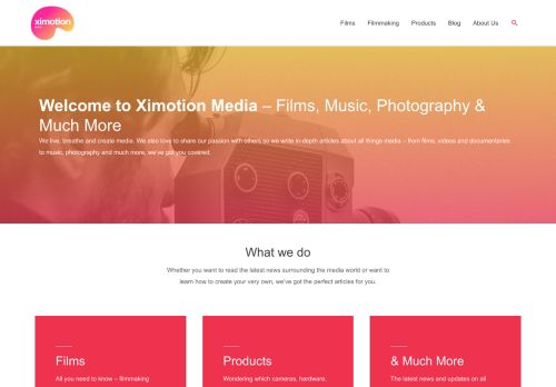 Welcome to Ximotion Media - Ximotion Media