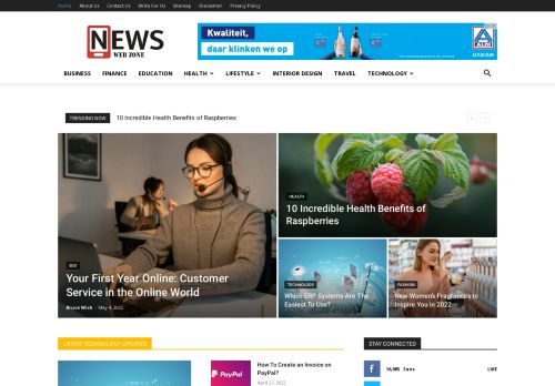 News Web Zone - Serving Information. Simply.