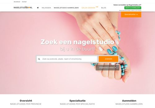 Nagelstudio, Nagelsalon of Manicure zoeken - Nagelstudios.nl
