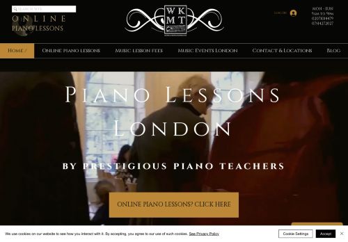 Piano lessons London by WKMT. Prestigious piano teachers in London
