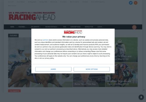 Racing Ahead Magazine - The UKs best selling Horse Racing Monthly
