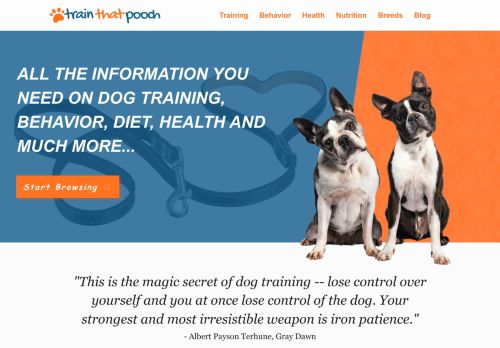 TrainThatPooch.com - Dog And Puppy Training Tips & Tricks
