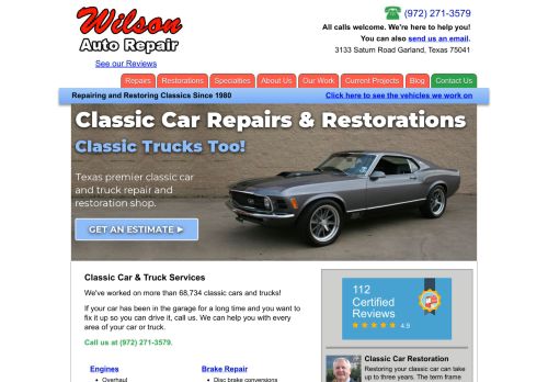 Garland,Texas auto repair shop Wilson Auto Repair