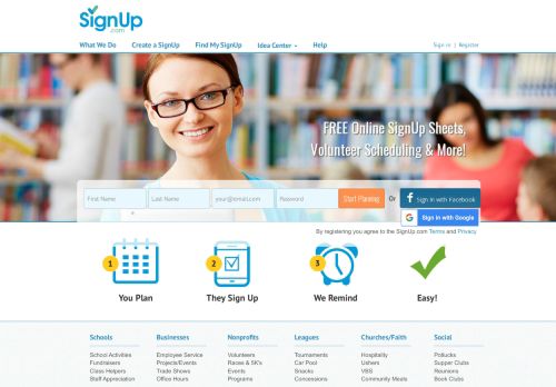 Free online SignUp sheets for volunteer scheduling | SignUp.com
