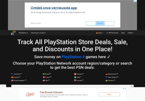 PSN Sale & PlayStation Store Deals | Game Price Tracker | PS Prices & Discount Checker
