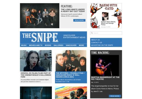The Snipe News - Vancouver entertainment news
