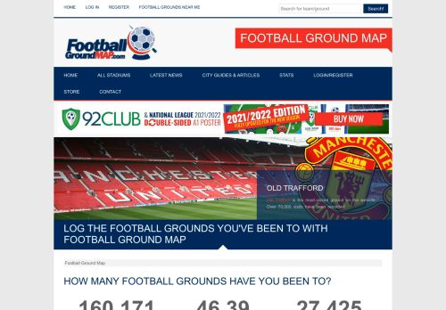 Football Ground Map - how many football grounds have you been to?
