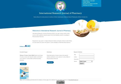 International Research Journal of Pharmacy
