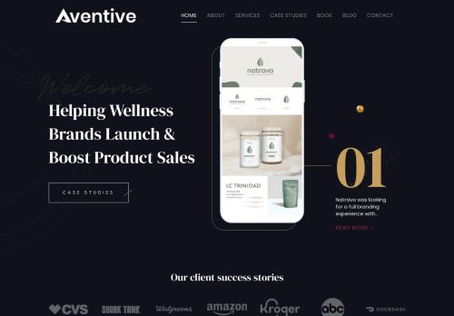 Health & Wellness Branding & Design Agency | Aventive Studio | Austin, TX
