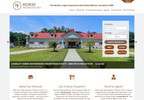 Horse Property For Sale, Buy & Sell Horse Farms & Horse Ranch Properties
