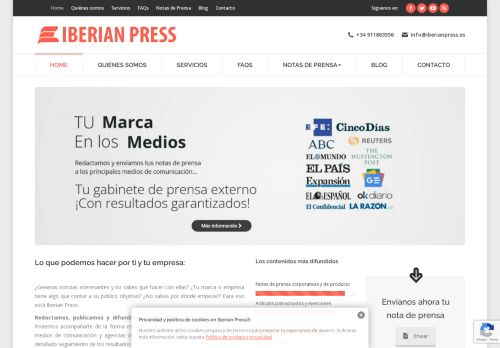 Iberian Press® - Difusión de Notas de Prensa y Contenidos

