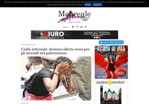 Monreale Press - Quotidiano online di cronaca e informazione - Notizie dal comprensorio monrealese ma non solo, blog, videogiochi, eventi, cronaca, politica

