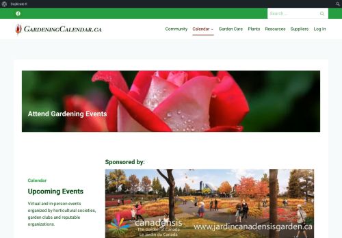 Gardening Events, Plant Sales and Garden Tours | GardeningCalendar.ca