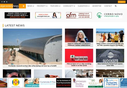 Local News, World News, Property News, Business Directory, FREE Classifieds in the Algarve.
