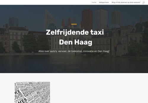 Zelfrijdende taxi Den Haag – Alles over vervoer en innovatie!