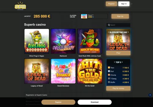Superb casino slots, free coins, redeem codes