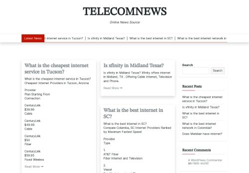 TelecomNews - Online News Source