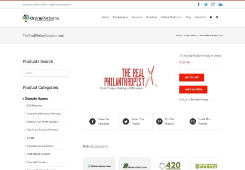 TheRealPhilanthropist.com – Online Platforms