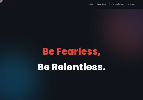 Relentless Ryan Website - Best Forex Coach
