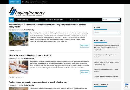 Buying Property - Not freedom is secure if your property rights are not secure.
