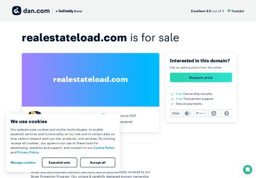 The domain name realestateload.com is for sale | Dan.com