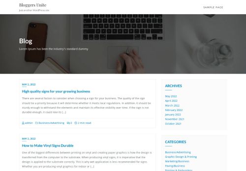 Bloggers Unite - Just another WordPress site