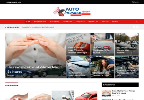 Front Page - Cheap Auto Insurance Alphabet