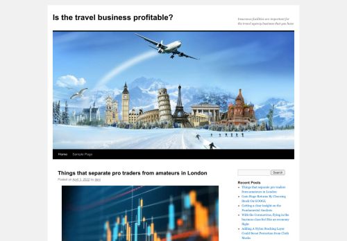 
Is the travel business profitable? | Insurance facilities are important for the travel agency business that you have	