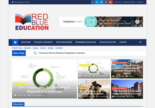 Red Blue Education | Academic Students in the United States
