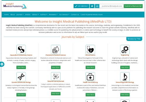 iMedPub LTD | Peer Reviewed Open Access Journals & Articles Publishing Company