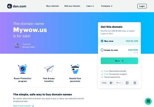 The domain name Mywow.us is for sale | Dan.com