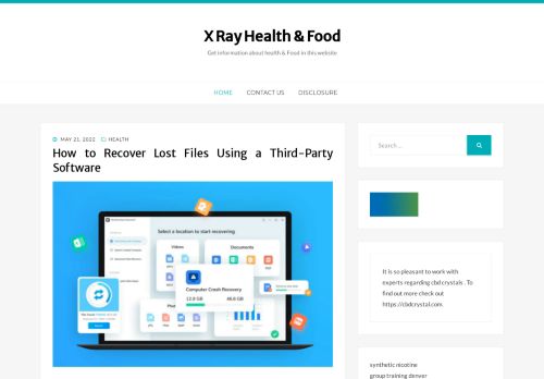 X Ray Health & Food – Get information about health & Food in this website