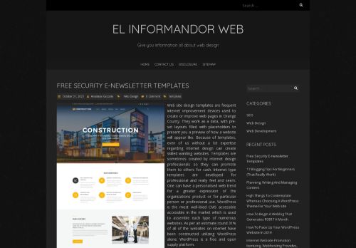 El Informandor Web – Give you information all about web design
