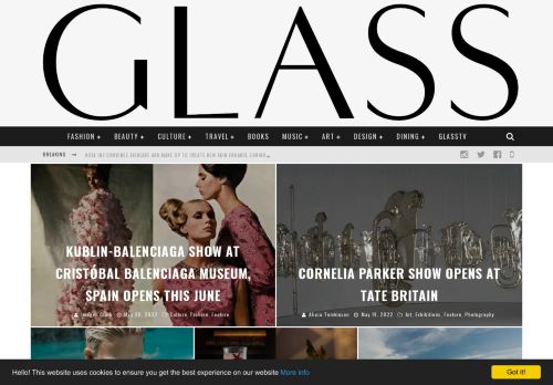 The Glass Magazine – Glass evokes a sense of clarity and simplicity, a feeling of lightness and timelessness; a source of reflection and protection.