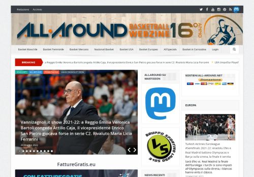 Tutto sul basket mondiale (classifiche, recensioni, foto, filmati) - All-Around.net