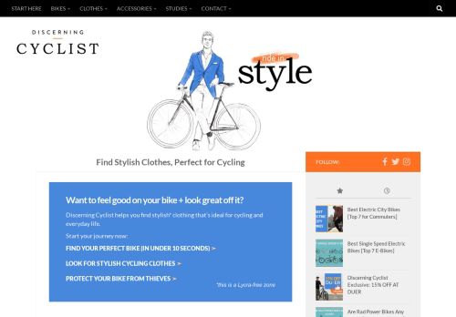 Discerning Cyclist: Find the Best Urban Cycling Clothing