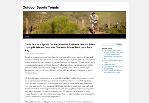 
Outdoor Sports Trends	