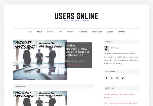 Users Online – Tech, Marketing and Business Blog
