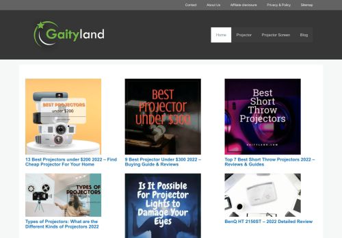 GaityLand.com - The One-stop Solution for the Best Projectors