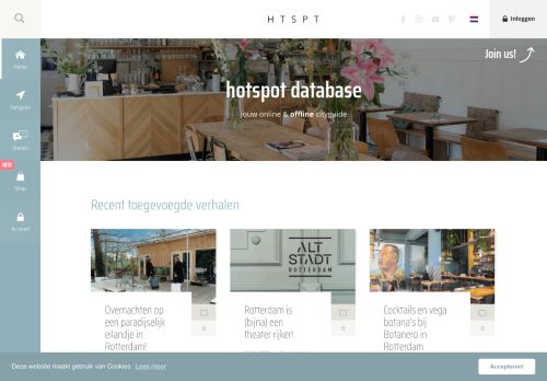 HTSPT - Hotspots zoals de beste restaurants in Rotterdam. - Home