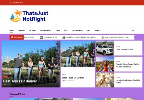 Thats Just Not Right Tour and Travel Portal |  Thatsjustnotright